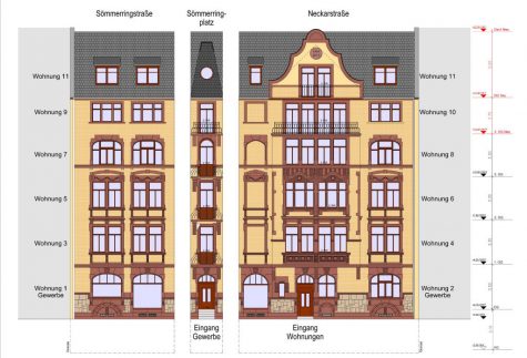 Domizil Sömmeringplatz Penthouse mit Aufzug und Denkmalabschreibung, 55118 Mainz, Penthousewohnung