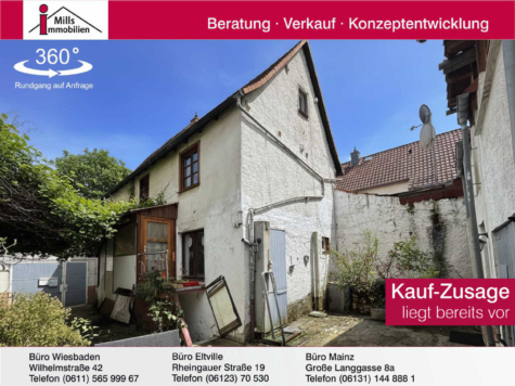 Perfekte Alternative zu einer Eigentumswohnung: Hübsches Einfamilienhaus + weitere Wohnung, 65439 Flörsheim am Main, Wohnung