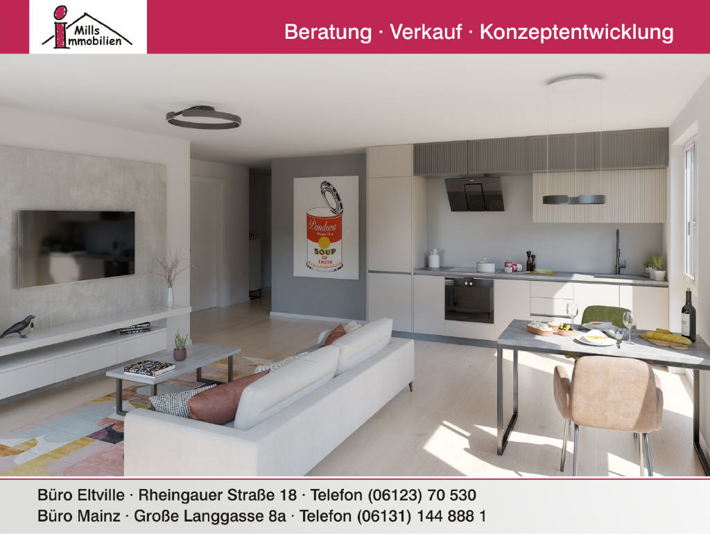 Exklusive Neubau Eigentumswohnung mit Aufzug, 55124 Mainz, Wohnung