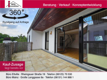 Echte Hausalternative: Außergewöhnlich schöne Maisonette-Wohnung mit großer Terrasse, 55128 Mainz, Einfamilienhaus