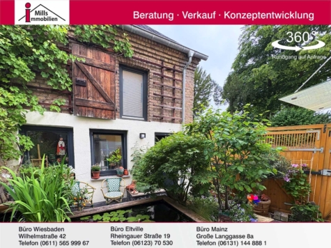Hübsches Einfamilienhaus mit idyllischem Hof und Nebengebäude in ruhiger Lage von Geisenheim, 65366 Geisenheim, Einfamilienhaus