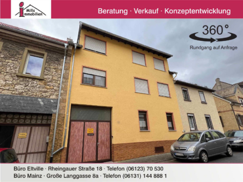 Gepflegtes 3-Parteienhaus mit spektakulärer Dachterrasse in zentraler, dennoch ruhiger Lage, 55283 Nierstein, Mehrfamilienhaus