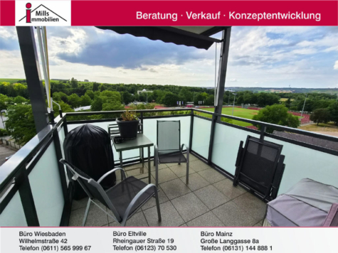 Moderne 3 ZKB-Wohnung mit Sonnenbalkon in zentraler Lage von Nieder-Olm, 55268 Nieder-Olm, Wohnung
