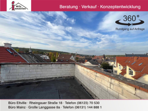 Gepflegtes 3-Parteienhaus mit spektakulärer Dachterrasse in zentraler, dennoch ruhiger Lage, 55283 Nierstein, Einfamilienhaus