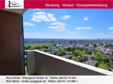 Schöne Eigentumswohnung mit Balkon und tollem Blick in guter Lage von Hochheim, 65239 Hochheim am Main, Wohnung