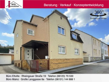 Hübsches Wohnen in Kiedrich: 1-2 Familienhaus mit Hof, Garten und tollem Wintergarten, 65399 Kiedrich, Einfamilienhaus