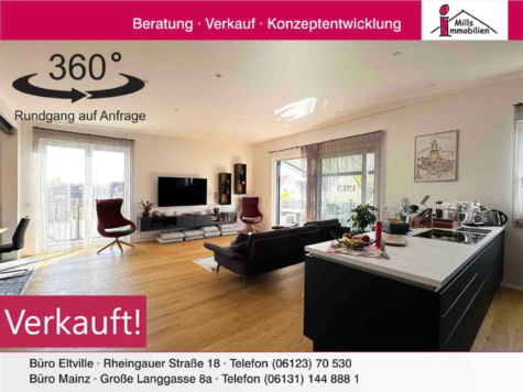 **Exklusive Penthouse-Wohnung mit 4 Dachterrassen**Provisionsfrei für Käufer!, 65343 Eltville am Rhein, Penthousewohnung