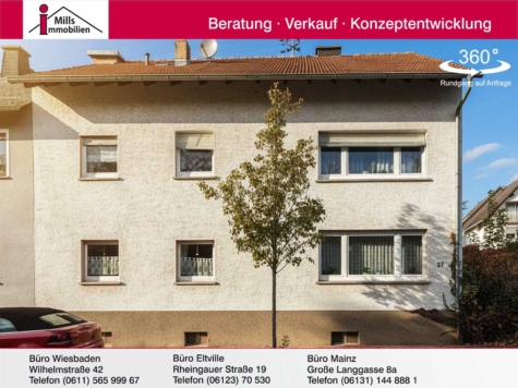 Großzügiges 2-3 Familienhaus mit schönem Garten und Terrasse in guter Lage von Rüdesheim, 65385 Rüdesheim am Rhein, Mehrfamilienhaus