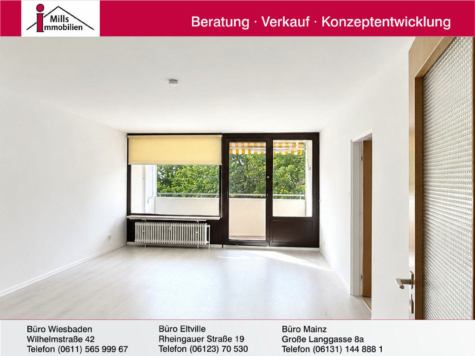 Wiesbaden-Delkenheim: Großzügige 2 ZKB mit Wohnküche, Loggia und Aufzug, 65205 Wiesbaden, Wohnung