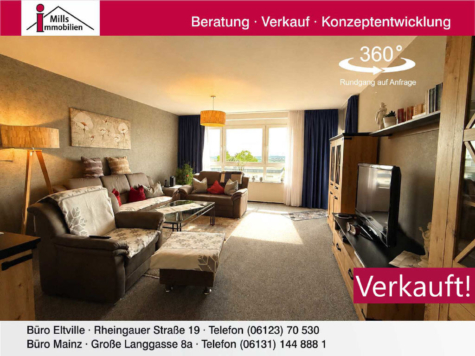 Weitblick zum Wohlfühlen: Top geschnittene Eigentumswohnung mit zwei Balkonen in traumhafter Feldrandlage, 55268 Nieder-Olm (Ebersheim), Wohnung