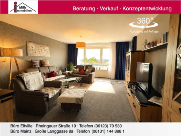 Weitblick zum Wohlfühlen: Top geschnittene Eigentumswohnung mit zwei Balkonen in traumhafter Feldrandlage, 55268 Nieder-Olm, Wohnung