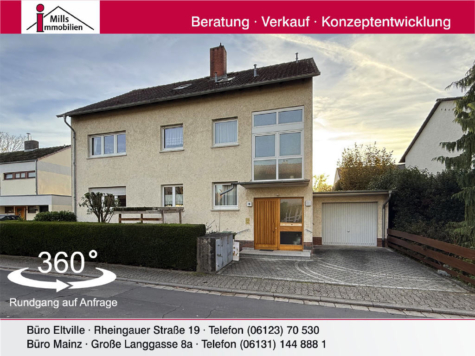 Großzügiges 3 Familienhaus mit sonnigem Garten in Top-Lage, 55129 Mainz, Einfamilienhaus