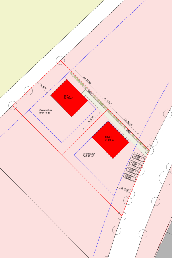 Planungsbeispiel: 2 x EFH