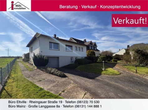 **Privilegiertes landwirtschaftliches Grundstück** Freistehender Bungalow in Ortsrandlage, 65399 Kiedrich, Bungalow