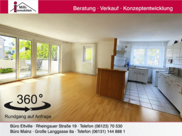 Barrierefreie Wohnung mit Aufzug, großem Balkon und Tiefgaragenstellplatz, 65385 Rüdesheim am Rhein, Wohnung