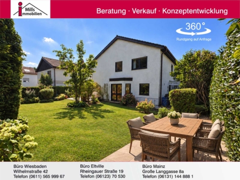 Perfektes Einfamilienhaus mit Terrasse und Garten in schöner Lage von Eltville, 65343 Eltville am Rhein, Doppelhaushälfte