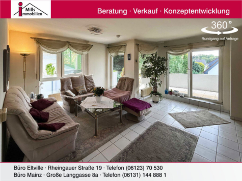 Echte Hausalternative in guter Lage von Walluf: Große Maisonette-Wohnung mit zwei Balkonen, 65396 Walluf, Maisonettewohnung