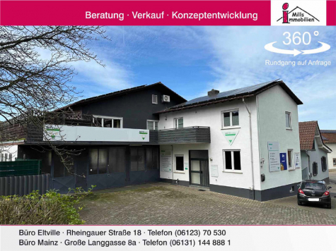 Erstklassiges Wohn- und Geschäftshaus in Lonsheim zum großzügigen Leben mit Werkstatthalle, 55237 Lonsheim, Wohn- und Geschäftshaus