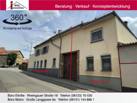 Top Immobilienpaket mit 2 Häuser, Garten und großem Hof, 55546 Pfaffen-Schwabenheim, Zweifamilienhaus