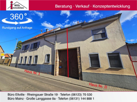 Top Immobilienpaket mit 2 Häuser, Garten und großem Hof, 55546 Pfaffen-Schwabenheim, Zweifamilienhaus