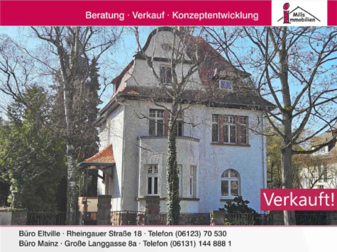 Traumhafte Jugendstil-Villa in Mainz-Oberstadt, 55131 Mainz, Zweifamilienhaus