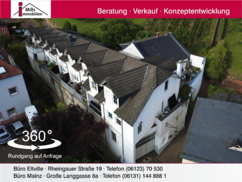 Großzügiger Gebäudekomplex bestehend aus 10 Wohnungen + Gewerbeeinheit mit Lagerhalle, 65366 Geisenheim, Mehrfamilienhaus