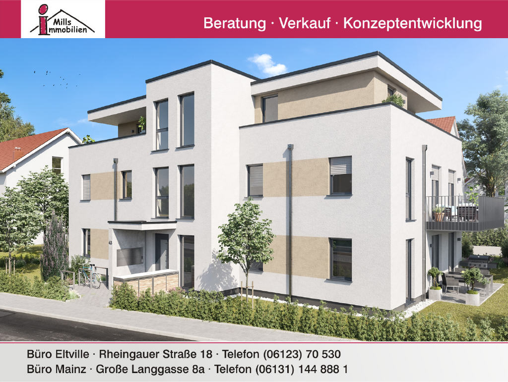 Exklusive Neubau Erdgeschosswohnung, 55124 Mainz, Wohnung
