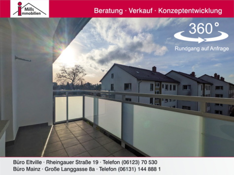 Super Eigentumswohnung mit Balkon und weitläufigem Blick, 55122 Mainz, Etagenwohnung