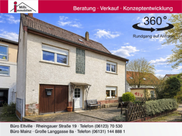 Ortsrandlage von Stadecken-Elsheim: Charmantes Einfamilienhaus mit Terrasse, Garten und schönem Fernblick, 55271 Stadecken-Elsheim, Einfamilienhaus