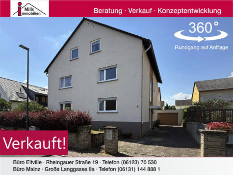 Großzügiges, freistehendes 1-3 Familienhaus mit sonnigem Garten und Terrasse, 65375 Oestrich-Winkel, Einfamilienhaus