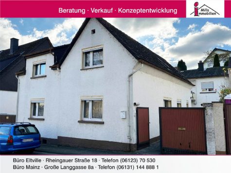 Charmantes 1-2 Familienhaus + 2 ZKB-Wohnung im Hinterhaus, 65346 Eltville am Rhein, Einfamilienhaus
