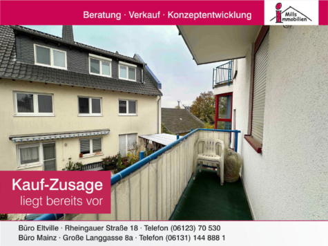 Moderne 1 ZKB-Wohnung mit Balkon in zentraler, dennoch ruhiger Lage von Eltville, 65343 Eltville am Rhein, Wohnung