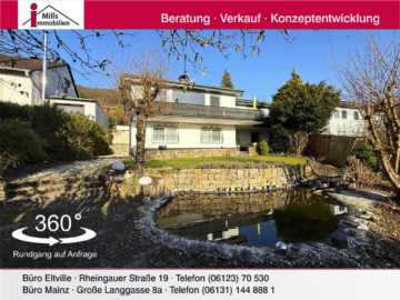 Sonniger freistehender Bungalow mit traumhaftem Fernblick inkl. Einliegerwohnung, 65817 Eppstein, Einfamilienhaus