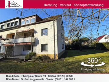 Premiumlage in der Mainzer Oberstadt mit Blick ins Grüne, Großzügiges 1-3 Familienhaus mit Terrasse, sonnigem Garten und weiter bebaubarem Grundstück, 55131 Mainz, Einfamilienhaus