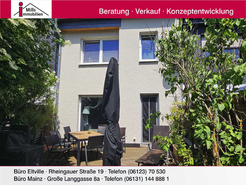 Schönes Einfamilienhaus mit Terrasse und sonnigem Garten in toller Lage, 65462 Ginsheim-Gustavsburg, Reihenhaus