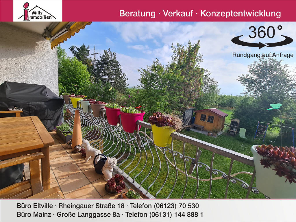 Großzügige Eigentumswohnung mit traumhaftem Blick, 55271 Stadecken-Elsheim, Wohnung