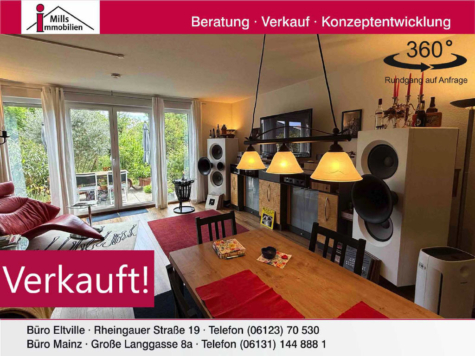 Moderne, neuwertige Eigentumswohnung mit Terrasse und kleinem Garten im Reihenhausstil, 65375 Oestrich-Winkel, Wohnung