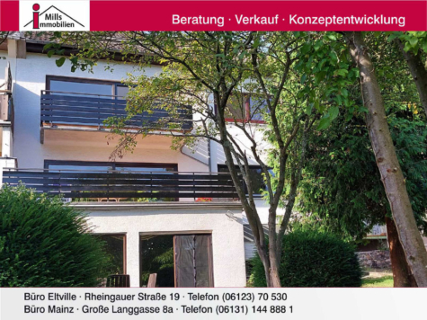 Großzügiges 4-Familienhaus auf großem Grundstück in ausgesprochen schöner Ortsrandlage von Eltville, 65343 Eltville am Rhein, Mehrfamilienhaus