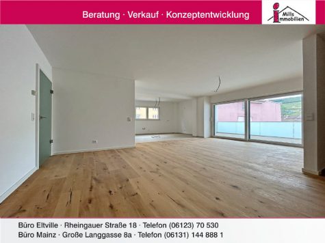 Neubau – Attraktive Eigentumswohnung mit Balkon und Blick auf den Rhein und die Weinberge!, 55411 Bingen am Rhein, Wohnung