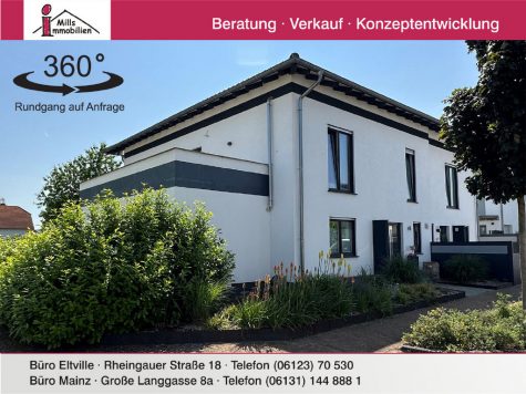 **Traumhaus mit allem was das Herz begehrt** direkte Feldrandlage und hochwertige Ausstattung, 55411 Bingen am Rhein, Doppelhaushälfte