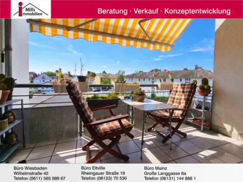 Tolle Eigentumswohnung mit Balkon in zentraler, dennoch ruhiger Lage von Ginsheim-Gustavsburg, 65462 Ginsheim-Gustavsburg, Etagenwohnung