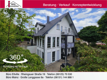 Erstklassiges, freistehendes Architektenhaus mit malerischem Blick in einmaliger Weinbergslage, 55576 Welgesheim, Einfamilienhaus