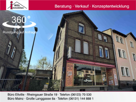 Schönes 1-2 Familienhaus mit Ladenfläche und Lager in guter Lage von Eltville, 65343 Eltville am Rhein, Einfamilienhaus