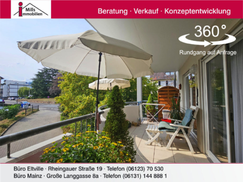 Schöne helle Eigentumswohnung mit Aufzug und großem Balkon, 65385 Rüdesheim am Rhein, Wohnung