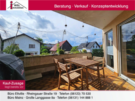 Helle Eigentumswohnung mit großzügigem Balkon in Ortsrandlage, 55276 Oppenheim, Wohnung