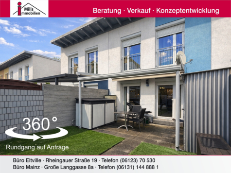 Modernes Niedrigenergiehaus mit sonniger Terrasse und kleinem Garten in ansprechender Wohnlage, 65199 Wiesbaden, Reihenmittelhaus