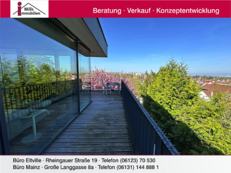 Exklusive Penthouse-Wohnung mit imposanter Dachterrasse und Traumblick in Top-Lage, 55129 Mainz, Penthousewohnung