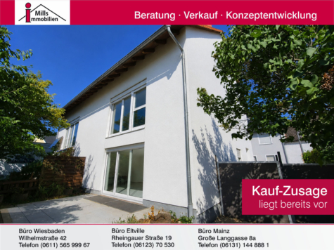 Schöne Doppelhaushälfte mit Terrasse und sonnigem Garten in Oestrich-Winkel, 65375 Oestrich-Winkel, Doppelhaushälfte