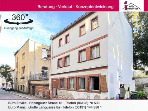 Denkmalgeschütztes Einfamilienhaus mit Geschichte in ruhiger Lage mitten in Mainz-Altstadt!, 55116 Mainz, Einfamilienhaus