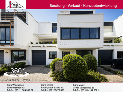 Premiumlage in Mainz-Laubenheim mit traumhaftem Fernblick – Großzügiges Einfamilienhaus mit Terrasse, Balkon und hübschem Garten, 55130 Mainz (Laubenheim), Einfamilienhaus